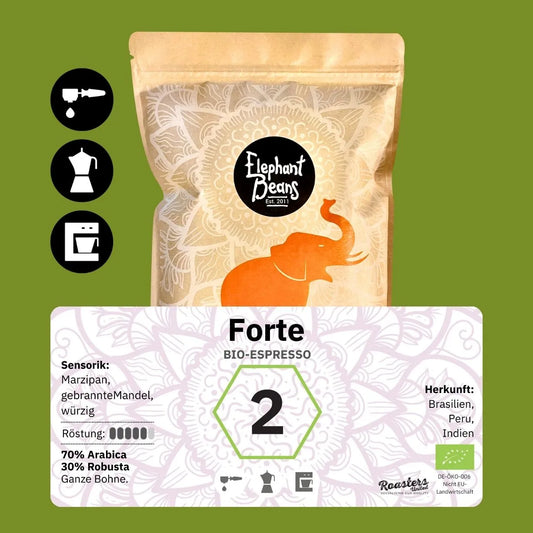 Forte, Bio-Espresso-Blend Röstkaffee