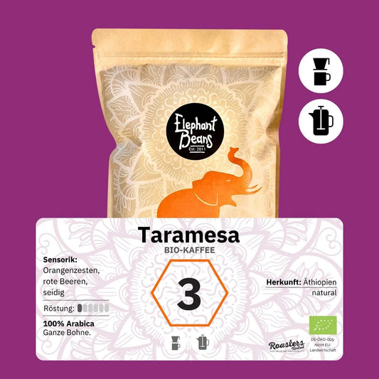 Taramesa, Bio-Kaffee (Äthiopien) Röstkaffee