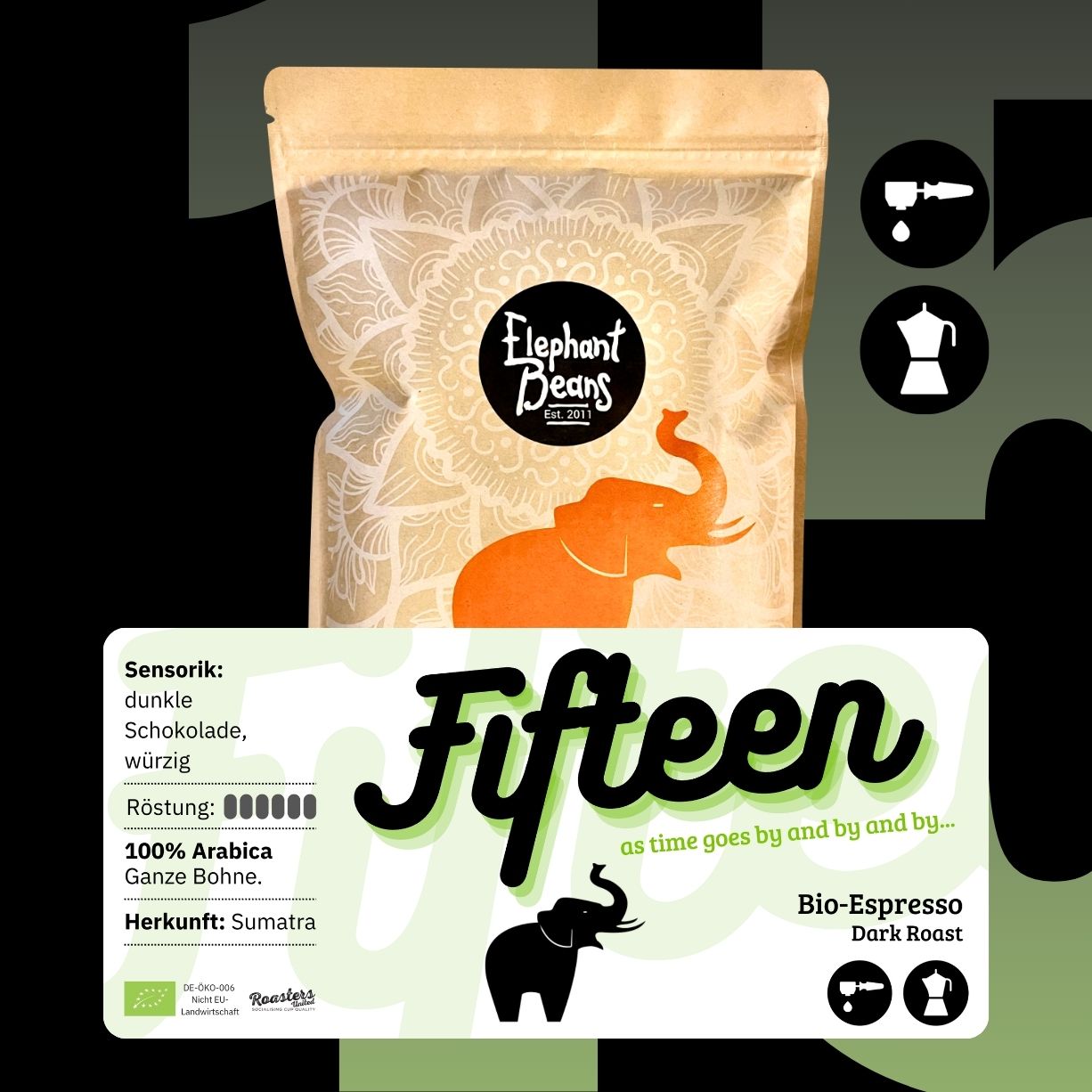 FIFTEEN - Jubiläums-BIO-Espresso Röstkaffee