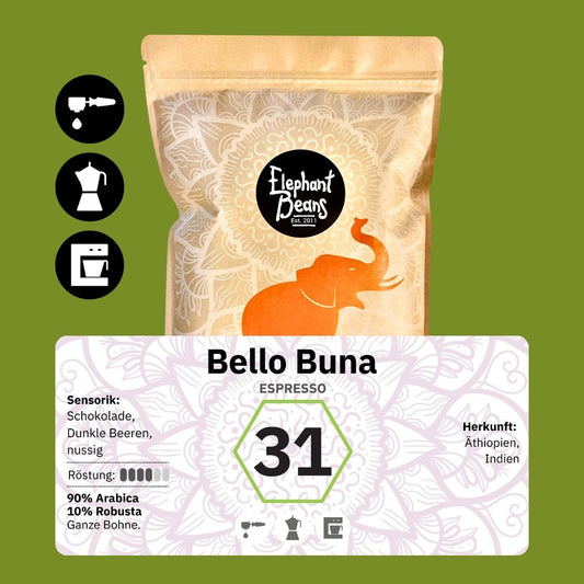 Bello Buna, Espresso Röstkaffee