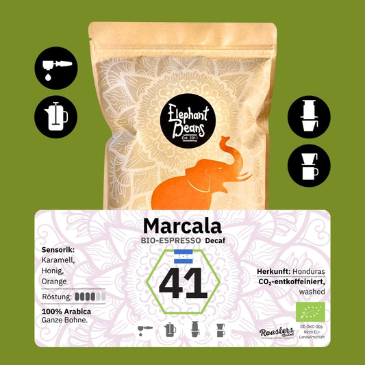 Marcala decaf, Omniroast (HON), CO²-entkoffeinierter Röstkaffee