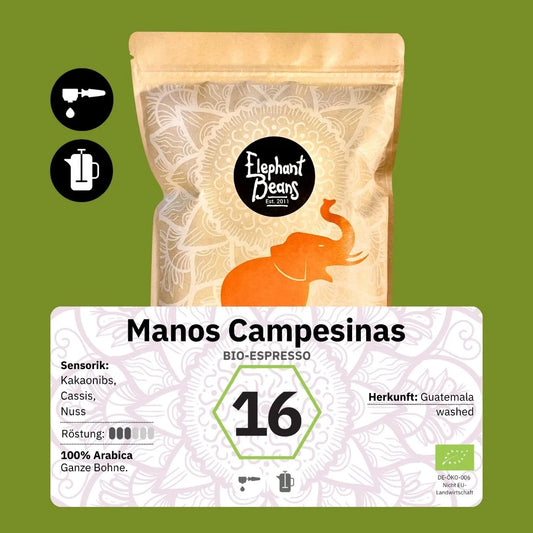 Manos Campesinas, Bio-Espresso (Guatemala) Röstkaffee