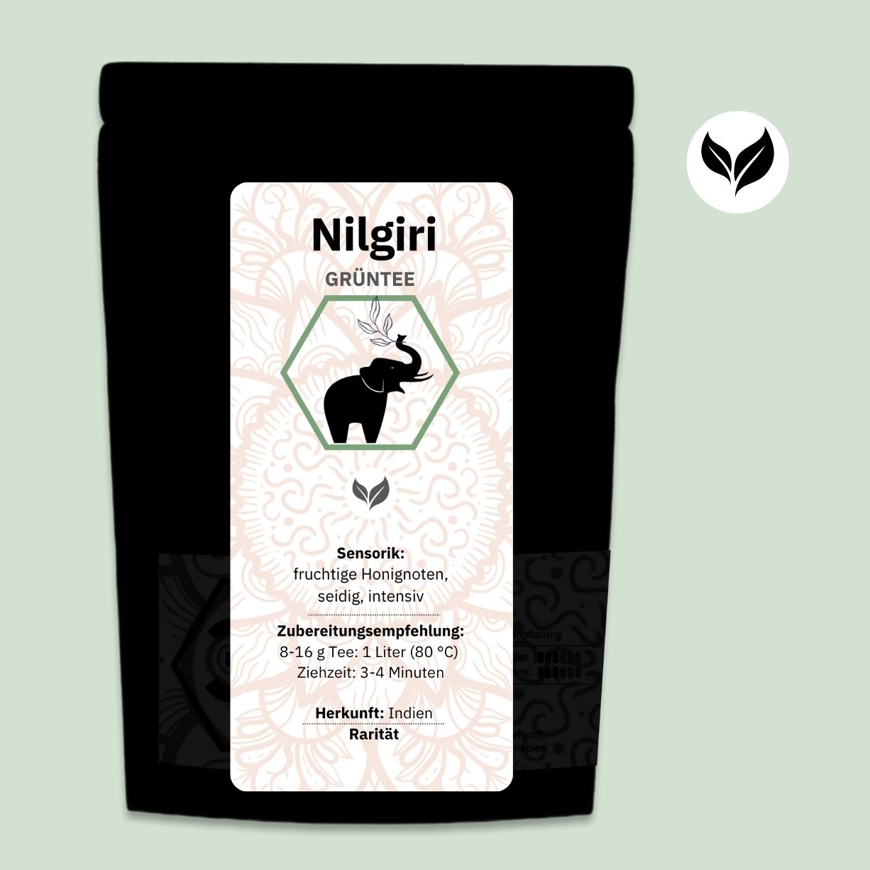 Manufaktur-Grüntee Indien ‚Nilgiri‘