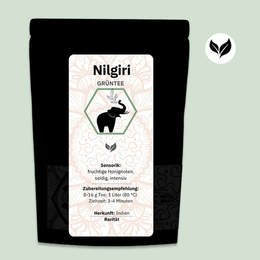 Manufaktur-Grüntee Indien ‚Nilgiri‘
