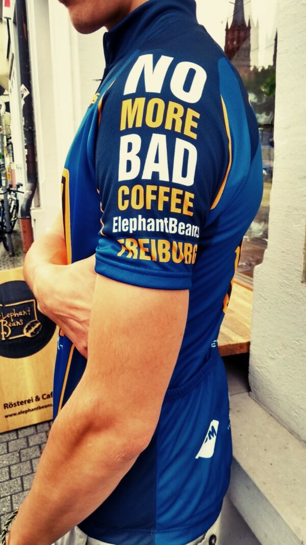 Elephant Beans Radtrikot ‚No More Bad Coffee‘ (Herren)