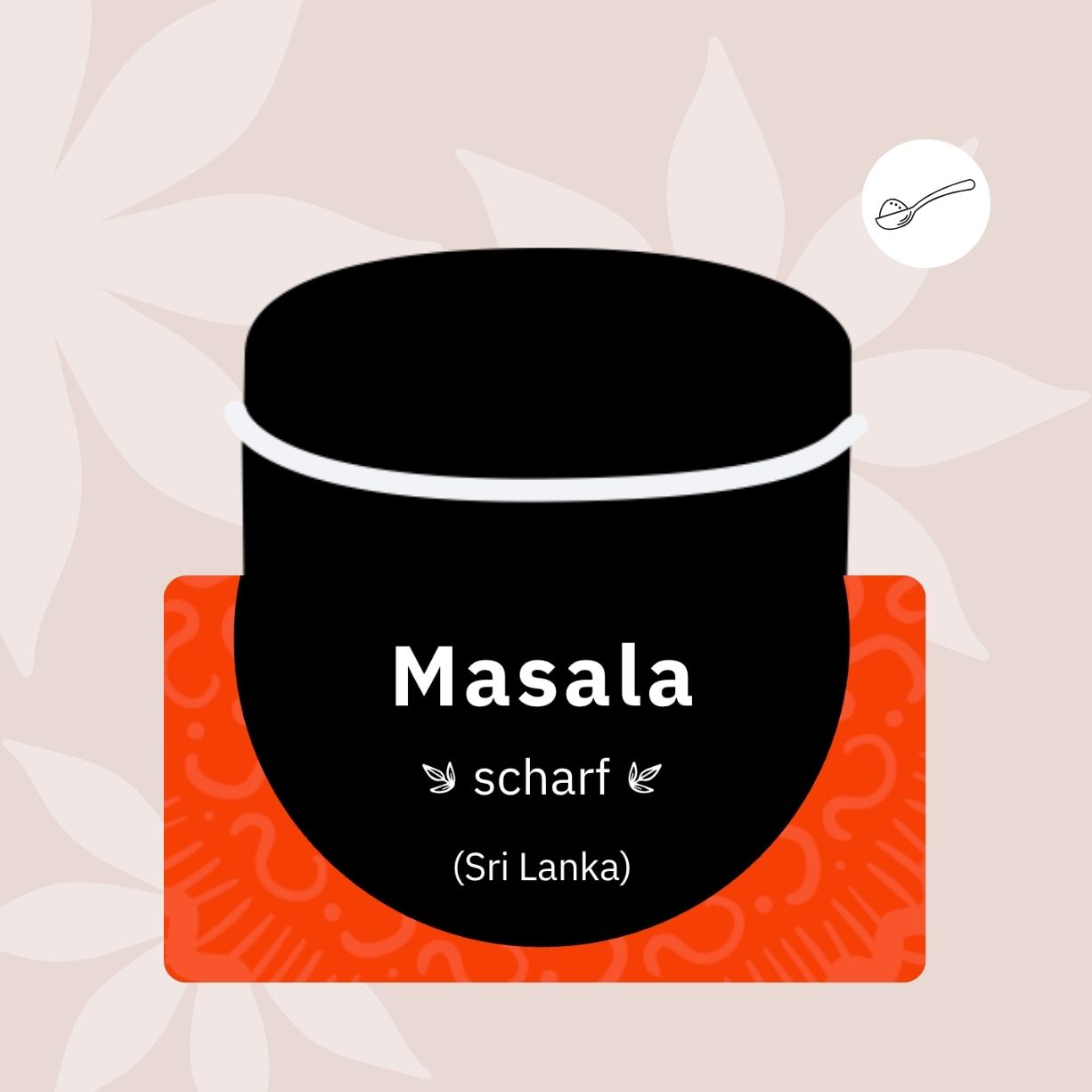 Masala, (etwas) scharfe Gewürzmischung, 70g-Dose