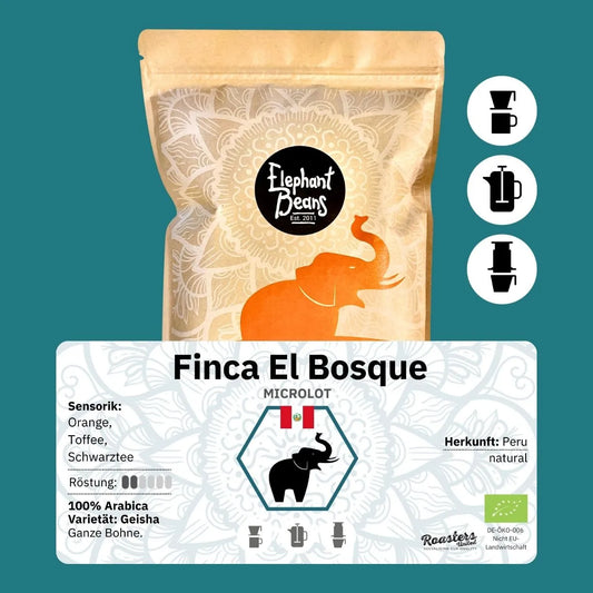 Finca El Bosque, Geisha Microlot Bio-Kaffee (Peru) Röstkaffee