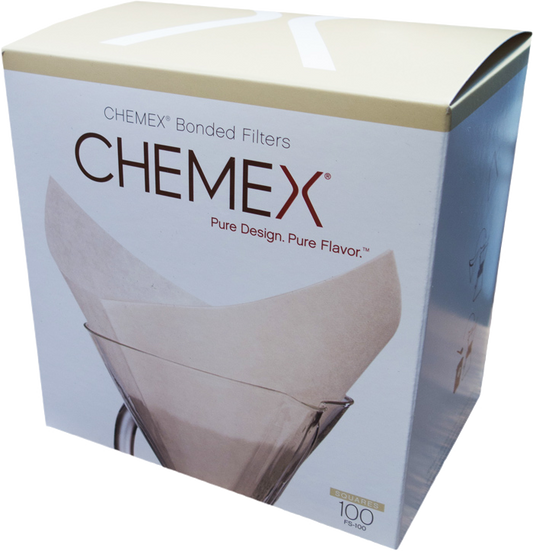 Chemex Square, 100 Stück Papierfilter für Chemex 6-cups
