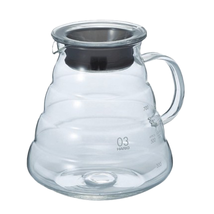 Hario V60 Range Server 800 ml Clear Glaskanne